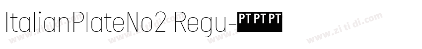 ItalianPlateNo2 Regu字体转换